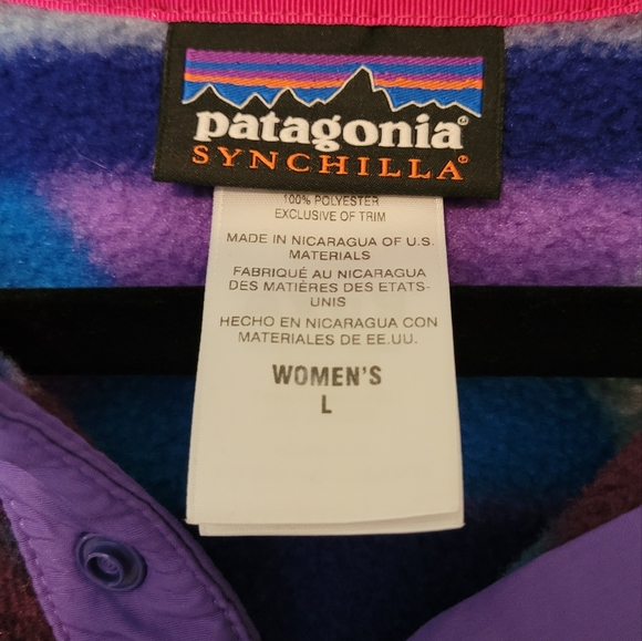 Vintage Patagonia Synchilla women's L geometric fleece - Picture 3 of 4